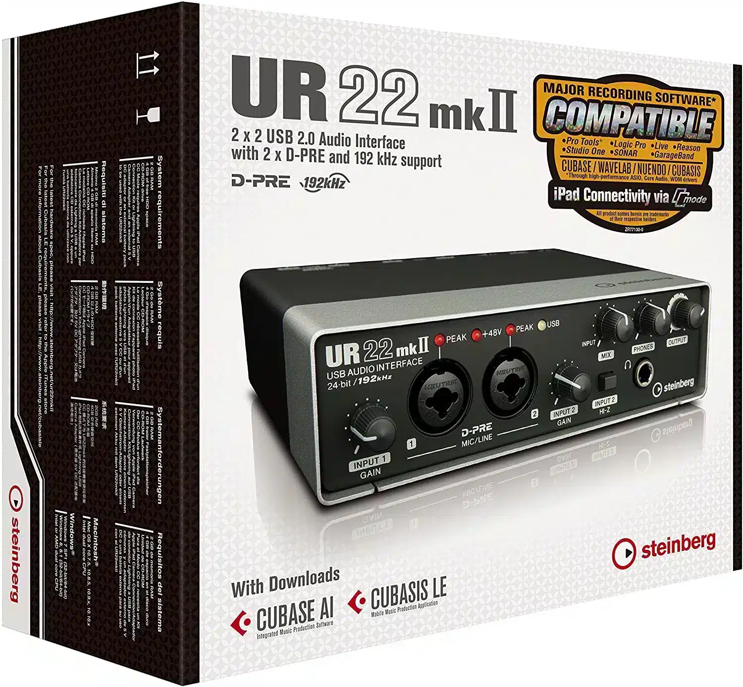 美品・箱付き】Steinberg UR22mkII オーディオインターフェース